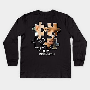 rest in peace etika Kids Long Sleeve T-Shirt